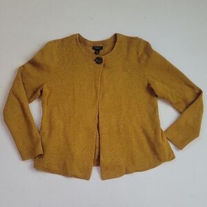 Ann Taylor Factory Mustard Yellow Women's Cardigan